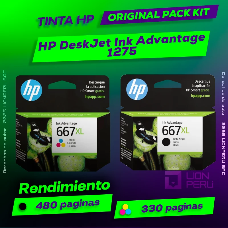 Tinta HP 1275 DeskJet Ink Advantage